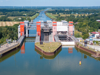 Lauenburg and the Ship elevator Scharnebeck
