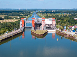 Lauenburg and the Ship elevator Scharnebeck