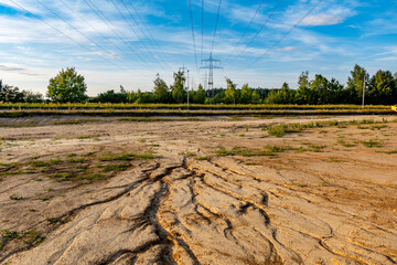 Landschaft nach starken Regenfällen
