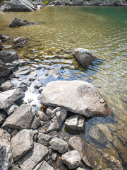 Landscape of Rila mountain near Yakoruda Lakes, Bulgaria