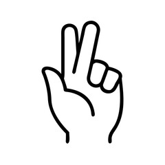 Obraz premium Gesture representing good luck or hope created with hand in minimalist style and suitable for various contexts, finger snapping
