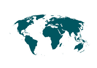 Obraz premium A Global Overview of Continents and Oceans Depicting the Earths Surface in a Stylized Representation Illustrating Geographic Distribution