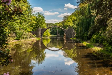 Keuken achterwand Rakotzbrücke Diabelski Most (niem. Rakotzbrücke) w Kromlau, Niemcy  © grzegorz_pakula