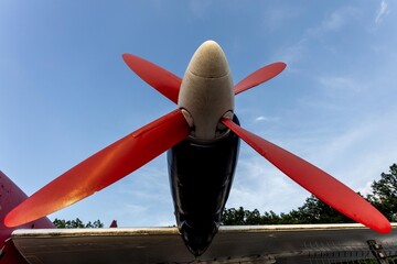 Śmigło, Silnik samolotu, napęd samolotu, samolot © Jacek