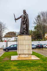 Statue of King Afonso III of Portugal in Faro, Algarve, Portugal
