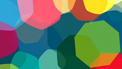 Abstract colorful geometric shapes