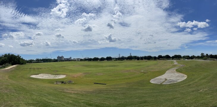 golf course and sky