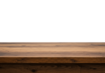 Captivating wooden table surface studio minimalist top-down natural aesthetic. Cut out PNG