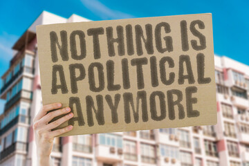 Nothing is apolitical anymore, the urgency of civic involvement and how personal choices intersect with power and responsibility. DEMOCRACY. POWER. SOCIETY. RIGHTS. JUSTICE. MOVEMENT. CHANGE.