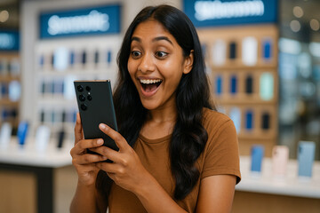 General stock photo of asian people and lifestyle in a phone shop