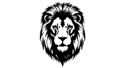 Majestic Black Lion Tattoo with Detailed Mane