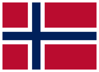 Transparent PNG file of a vector graphic of the Bouvet Island national flag. Comprised of black and white crosses on a red background
