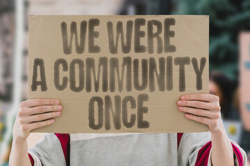 We were a community once. Before the tourists, there were neighbors. Now it’s just keys and...