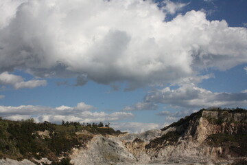 clouds over the mountains