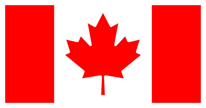 Transparent PNG file of a vector graphic of the Canadian national flag. Comprised of Red and white vertical sections and a red maple leaf in the centre