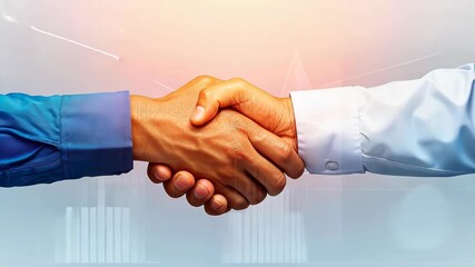 🤝🤝🤝Agreement in Hand: A professional handshake symbolizes business partnership and collaboration, with emphasis on successful completion and positive outcome.