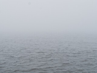 Sea with fog