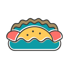 vector illustration of a sandwich