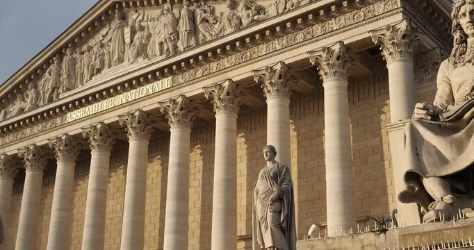 Front of the french National Assembly, Paris, France