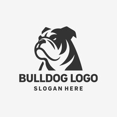 Strong Bulldog Minimalist Logo Design