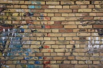 graffiti on a brick wall