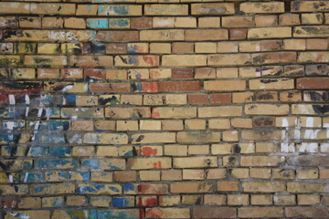graffiti on brick wall