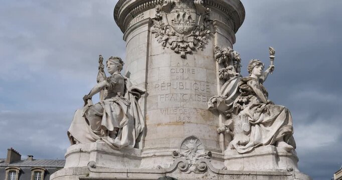 The Place de la republique, Paris, &Icirc;le-de-France, France