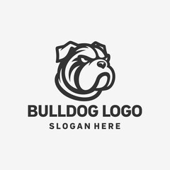 Energetic Bulldog Dynamic Logo Design