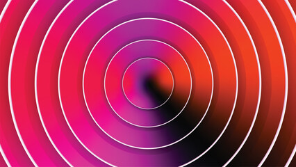 An Abstract concentric circles captivating features concentric circles, each band displaying a mesmerizing gradient of colors, arranged in perfect alignment.