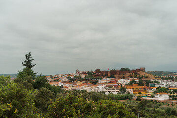 Obraz premium Historic Silves Castle overlooking the town, Algarve, Portugal