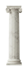 Architectural greek column historical site classical environment full heritage preservation. Cut out PNG