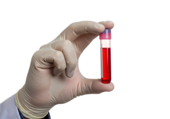 Laboratory test procedure sample handling medical facility clinical environment health awareness. Cut out PNG
