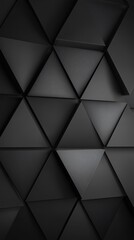 Triangular pattern with an elegant, modern aesthetic. Sense of depth and sophistication. 