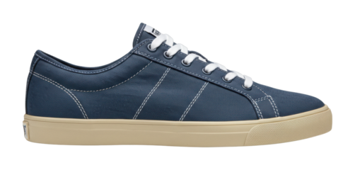 Casual sneakers display urban storefront product fashion environment viewpoint stylish concept. Cut out PNG