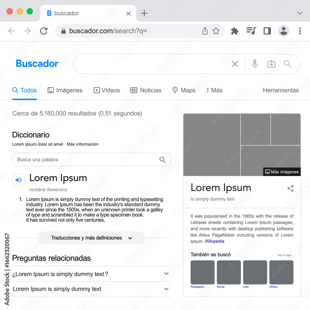 Wall mural search engine result page with dictionary and related questions.