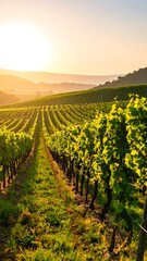 Vineyards at sunrise