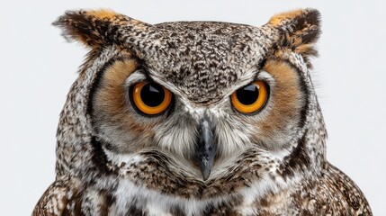 Close-up of an owl's face