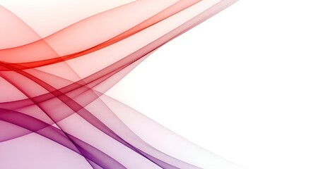 Abstract red and purple wave isolated on white background for design element