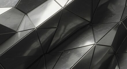Abstract geometrical shapes pattern, a creative artistic design with a modern aesthetic. The interplay of light and shadow creates depth and visual interest