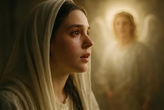 Angel Gabriel Appears to Mary, The Annunciation of Jesus&rsquo; Birth