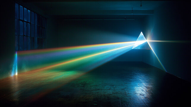 A prism breaking a beam of light (investment) into a rainbow of colors representing E, S, and G.