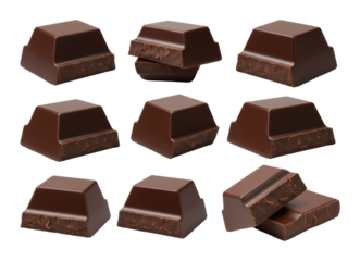 Indulge in decadent chocolate treats gourmet store product showcase bright display temptation for chocolate lovers. Cut out PNG