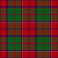 Green, Blue, Red Tartan Weave Pattern - Tile