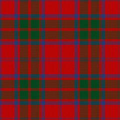 Red, Blue, Green Tartan Weave Pattern - Tile