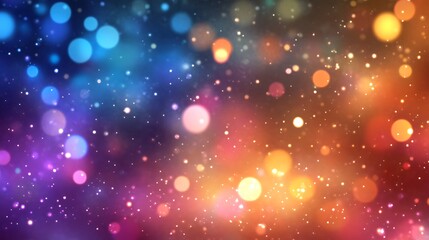 Obraz premium Vibrant Colorful Bokeh Lights Abstract Background.