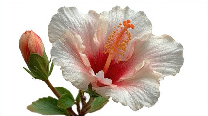 Delicate hibiscus flower