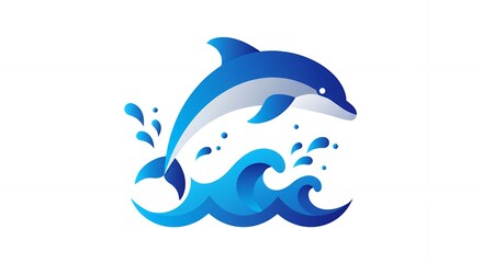 Obraz premium Modern Dolphin Design