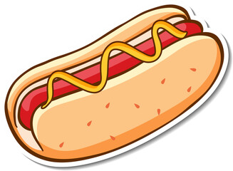 hot dog with ketchup