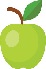 green apple isolated on white