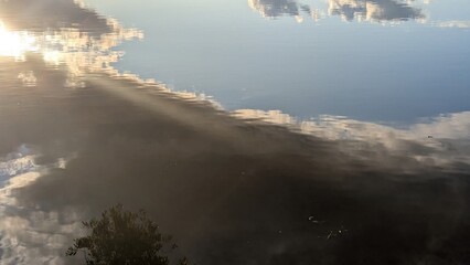clouds over the water